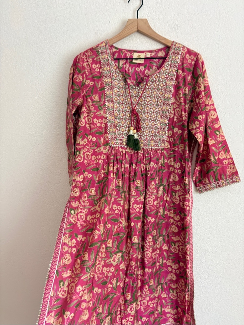 Rhyvaa Indian Cotton Handmade Kurta Dress